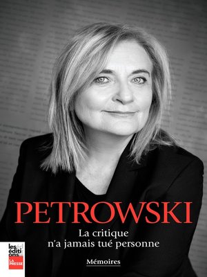 cover image of La critique n'a jamais tué personne